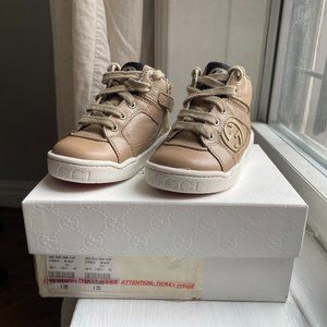Gucci Toddler High Tops, size 6, color Oatmeal